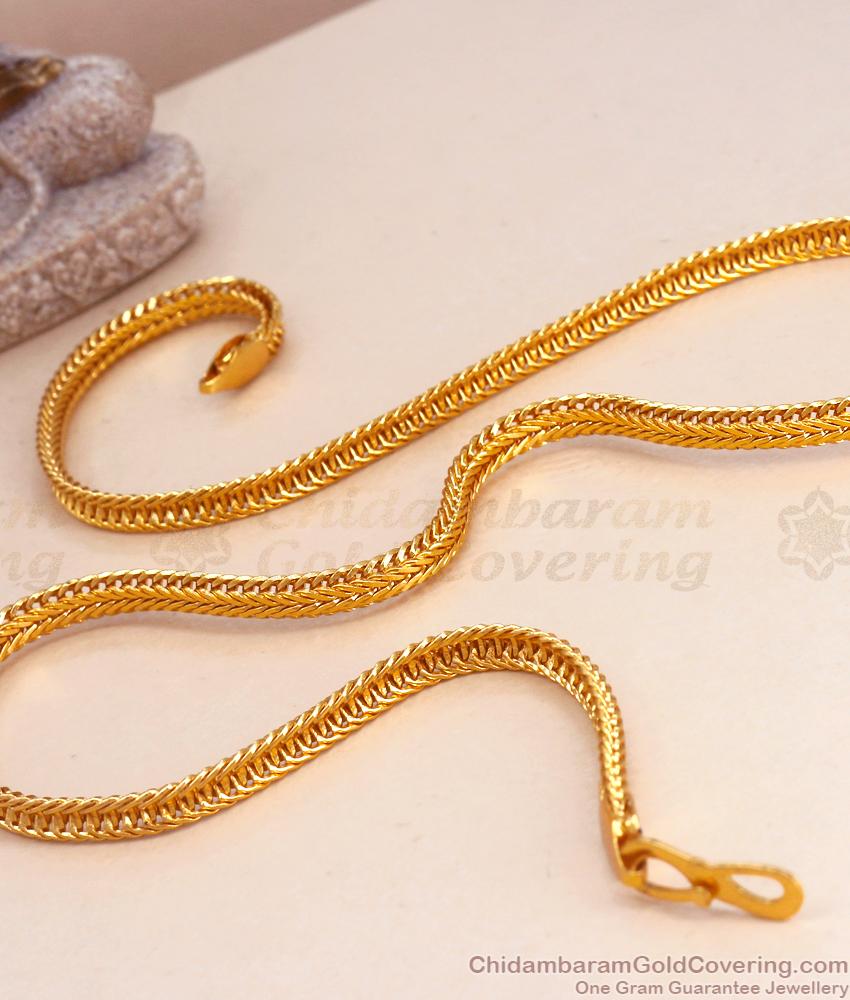 Stylish 1 Gram Gold Thick Mens Chains Designs For Handsome